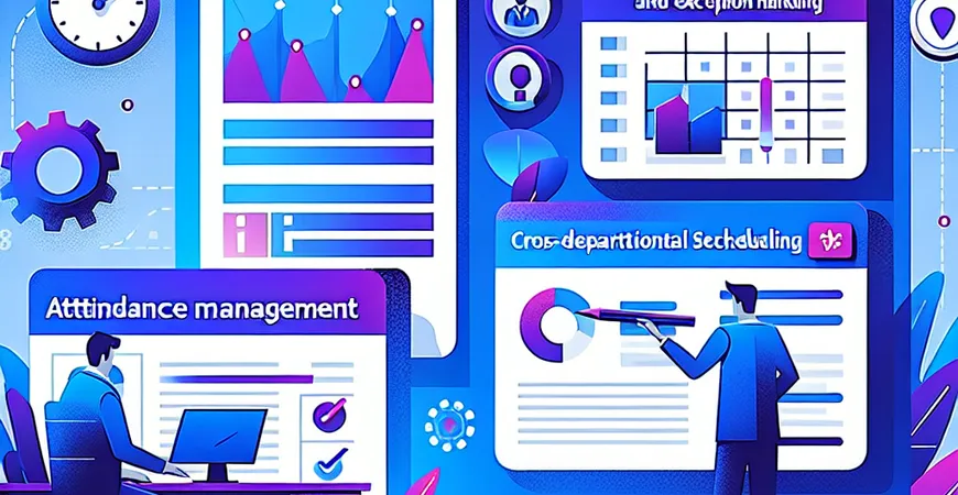  考勤管理功能：跨部门排班与异常处理的自动化  